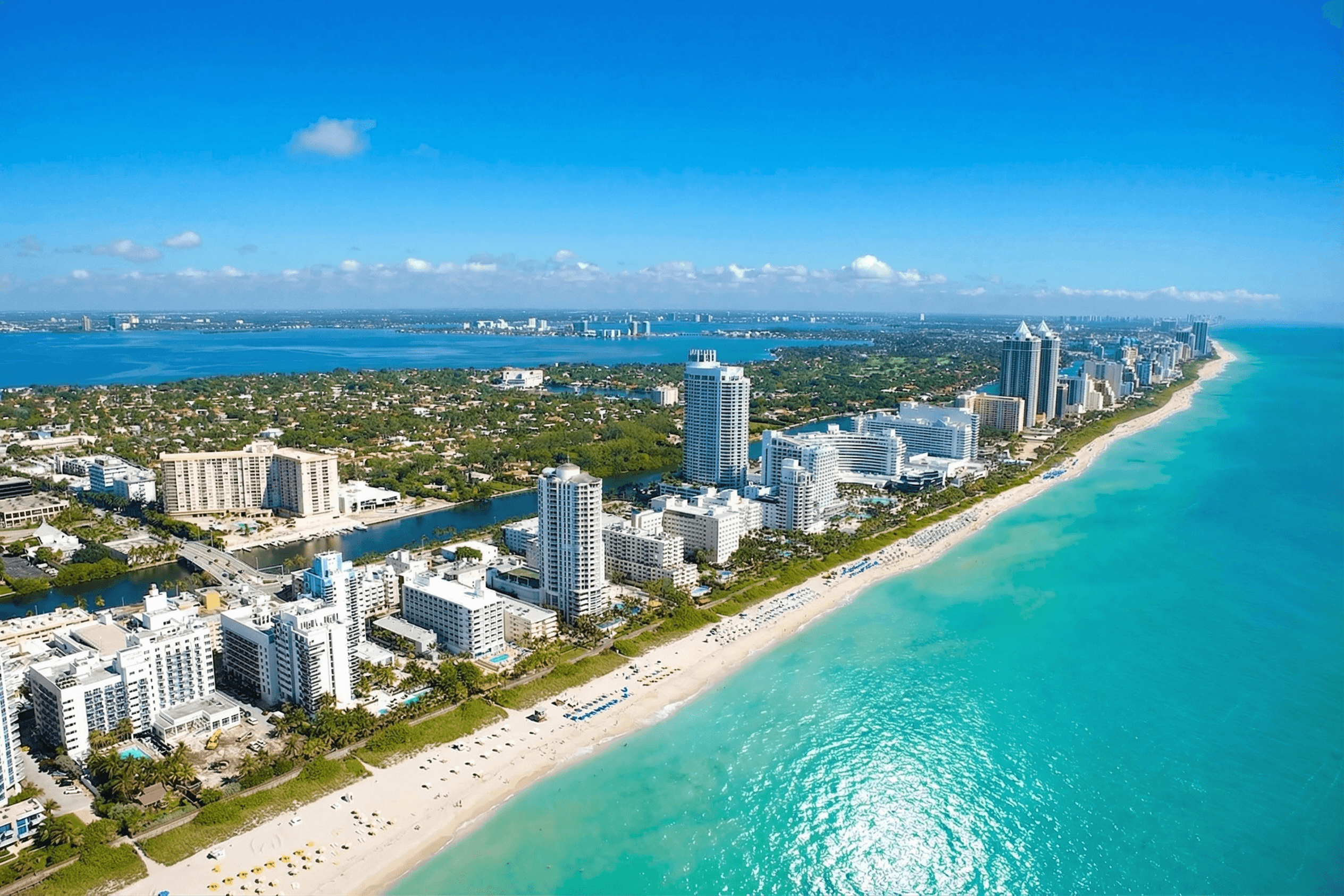 Miami skyline from Biscayne Bay